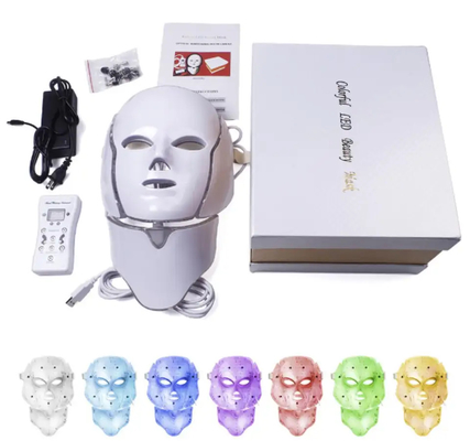 kopen Face Spa 7 van de het Maskerhuid van het Kleurenfoton Geleid Licht de Therapie Infrarood Masker Verjonging online vervaardiging