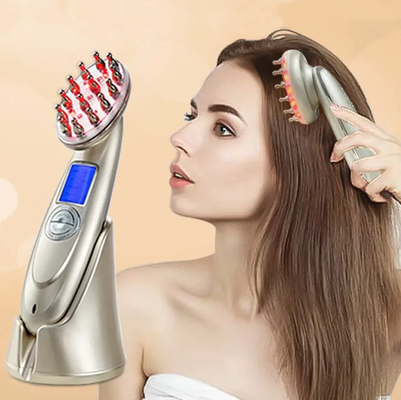 kopen Haarborstel Elektrische laser haargroei EMS kam Infrarood massage kam online vervaardiging