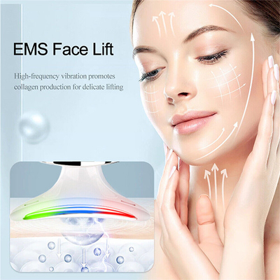 kopen ABS roestvrij staal neklifting massager EMS LED lichttherapie anti-rimpel apparaat voor nek en gezicht online vervaardiging