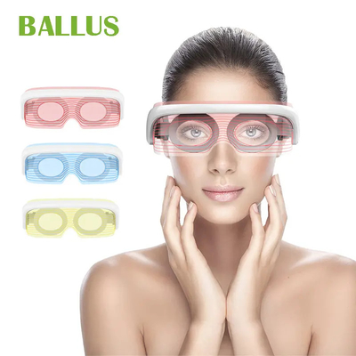kopen Draagbaar elektrisch 3 kleur led oogtherapie masker vibratie oogmassage masker apparaat online vervaardiging