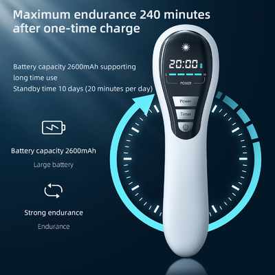 Draagbaar handheld apparaat 650nm 808nm Cold Laser Therapy Machine voor pijnverlichting
