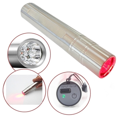 Collageenversterkende 9W 3Pcs LED-rood licht therapie fakkel 630nm voor huidverjonging