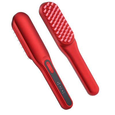 Oplaadbare zachte tanden verwarming massage kam elektrische hoofdhuid massager hoofd vibratie borstel nieuwe technologie voor haargroei