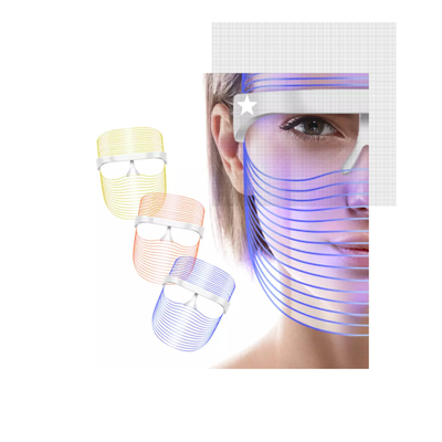 Professionele Geleide van het het Maskergezicht van het 7 Kleurenrode licht Gezichts Infrarode het Fotontherapie